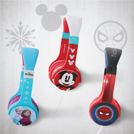 DISNEY HEADPHONES WITH INTEGRATED MIC AND VOLUME CONTROL