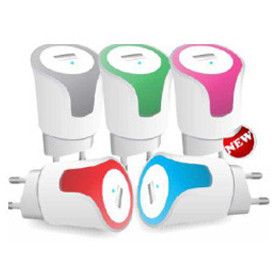 PORTRONICS 1AMP USB ADAPTOR COLOR