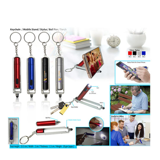 5 IN 1 STYLUS KEYCHAIN