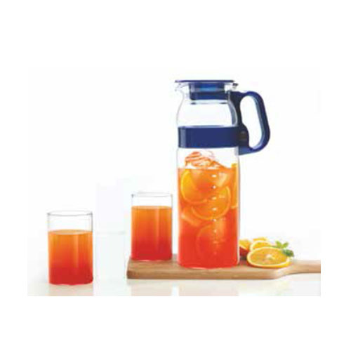 GLASS JUG WITH GLASSES