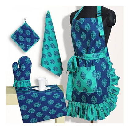 BUBBLICIOUS CHEF FRILLY APRON SET