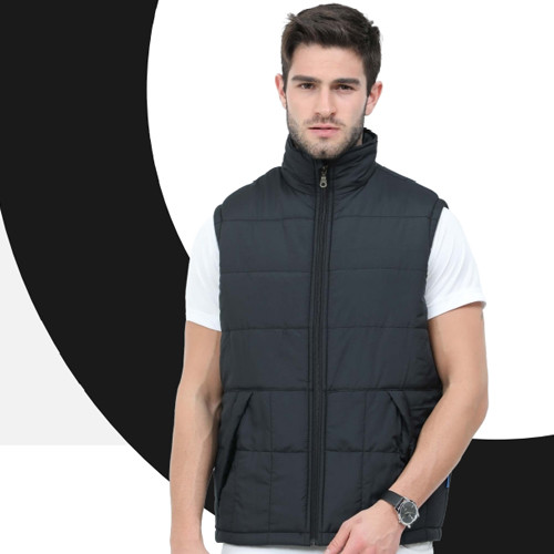 Black Stallion Half Sleeve Quilted Jacket