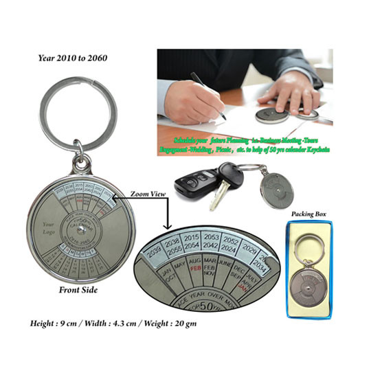 50YRS CALENDAR KEYCHAIN