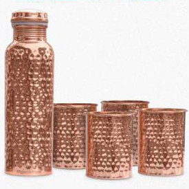 Signoraware Hammered glass (with 4 glass)