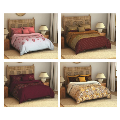 Welspun Rangana Satin Double Bed sheet