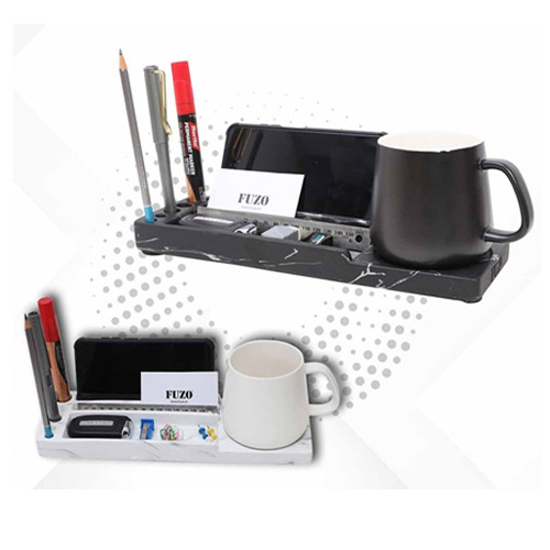 FUZO Brik Concrete Desk Organizer