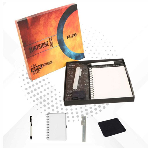 FUZO Flintstone 4 in 1 Washable and Reusable Note Book Gift set